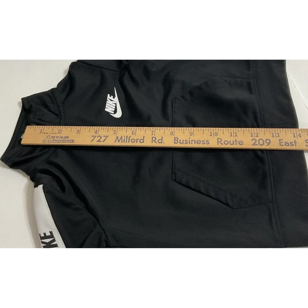 Nike Track Jacket‎ Toddler Boys 2T Black Logo Taping Full Zip Sportswear